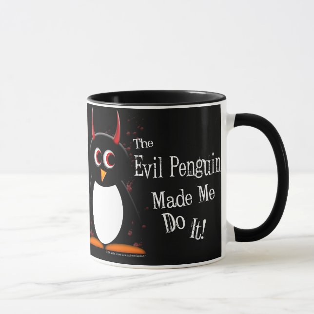 Le pingouin mauvais m'a fait la tasse foncée (Droite)