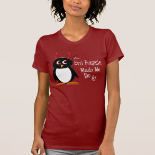 Le pingouin mauvais m'a fait le T-shirt foncé