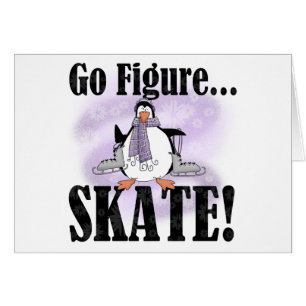 Le pingouin vont figure patin