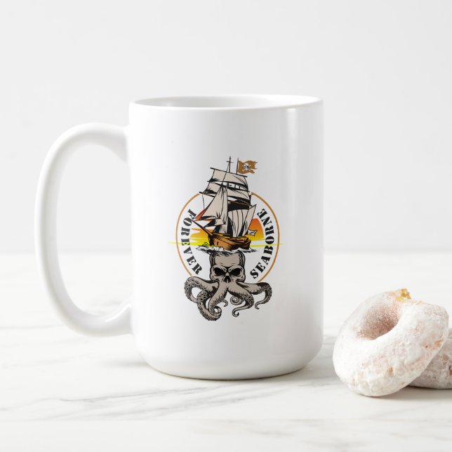 Le pirate de Seaborne | Mug classique 15# (Avec donut)