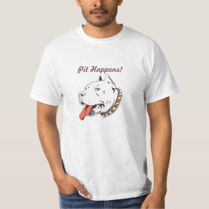 Le pitbull drôle "se produit" le T-shirts des