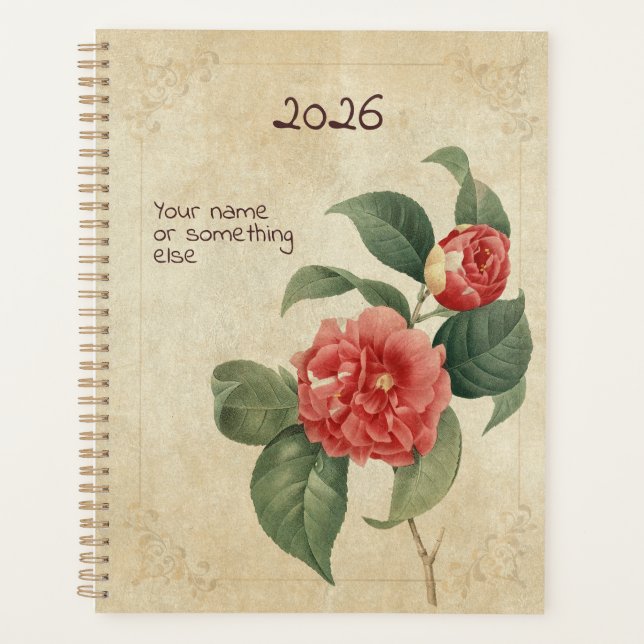 Le Planificateur Camellia Keeper : Édition Winter' (Devant)