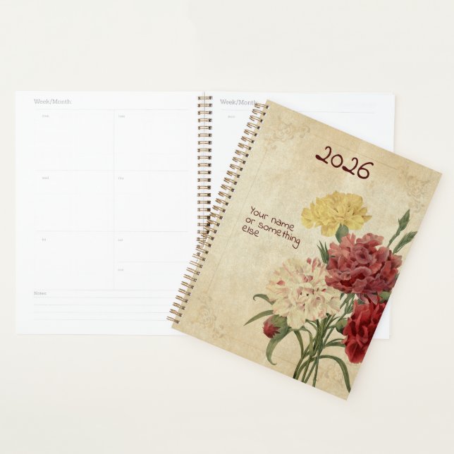 Le Planificateur de Œillets "Flora's Fanfare" (Devant avec enveloppe)