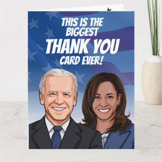 Le Plus Grand Biden Harris Carte de remerciements