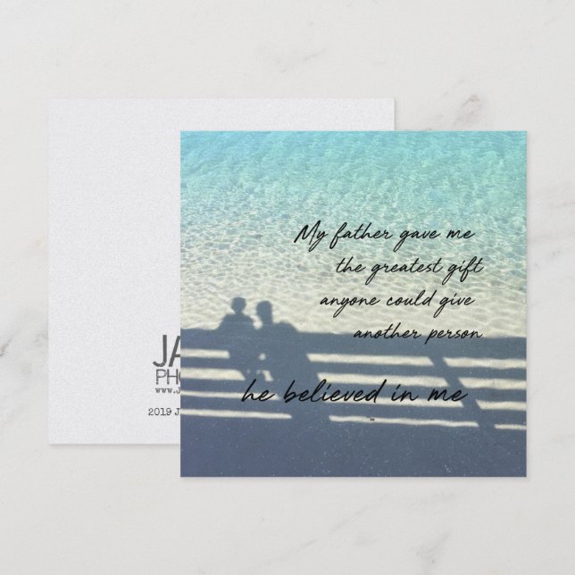 LE PLUS GRAND CADEAU 5.25 x 5.25 carte (Devant / Derrière)