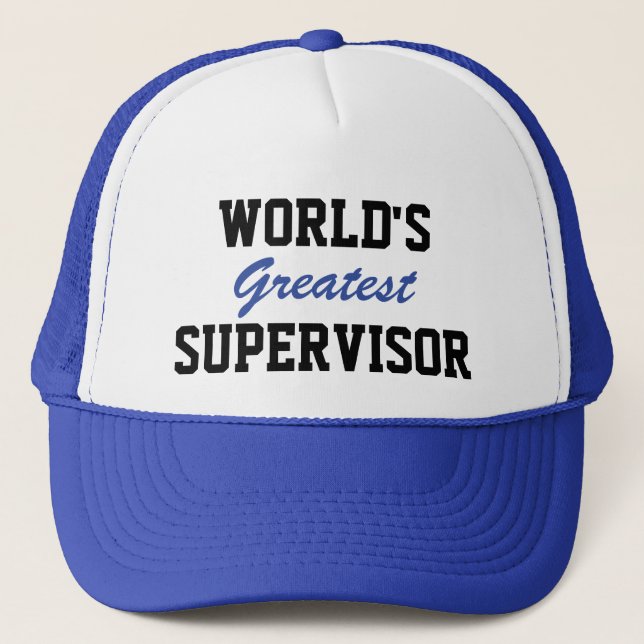 Le plus grand casquette superviseur du monde (Devant)