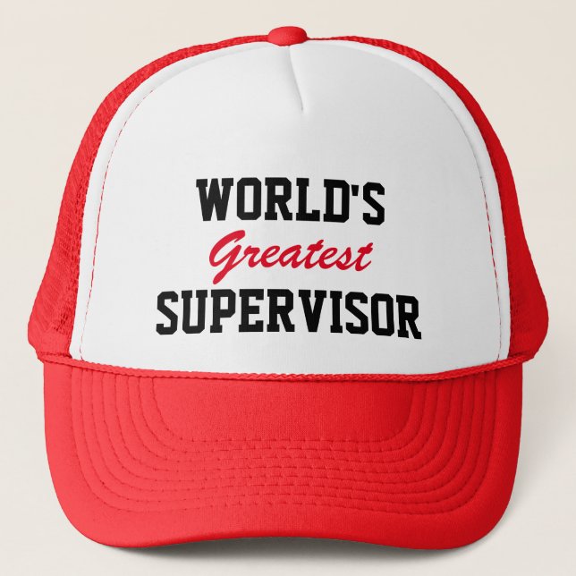 Le plus grand casquette superviseur du monde (Devant)