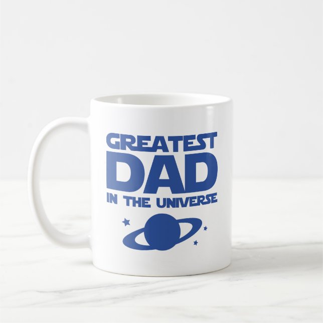 Le Plus Grand Papa De L'Univers Café Mug (Gauche)