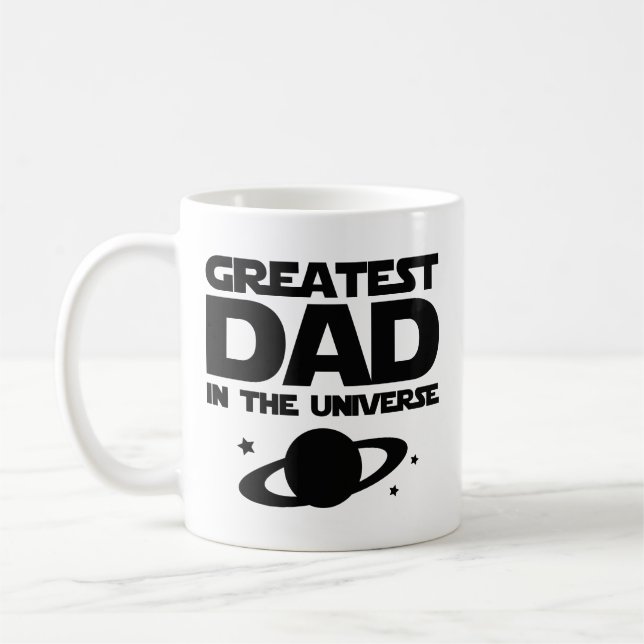 Le Plus Grand Papa De L'Univers Café Mug (Gauche)