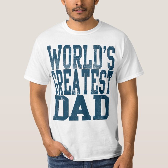 Le plus grand papa du monde, T-shirt lettres Big B (Devant)