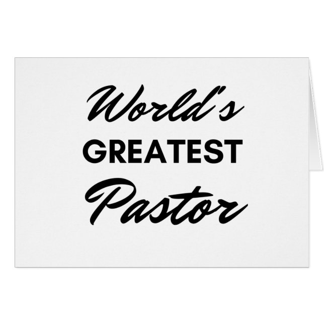 Le plus grand pasteur du monde (Devant horizontal)