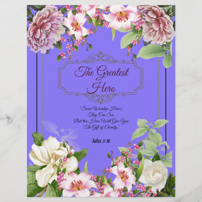 Le plus grand poème de héros papier personnalisé (Devant)