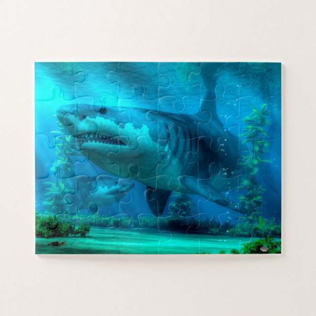 Le plus grand puzzle de requin (Horizontal)