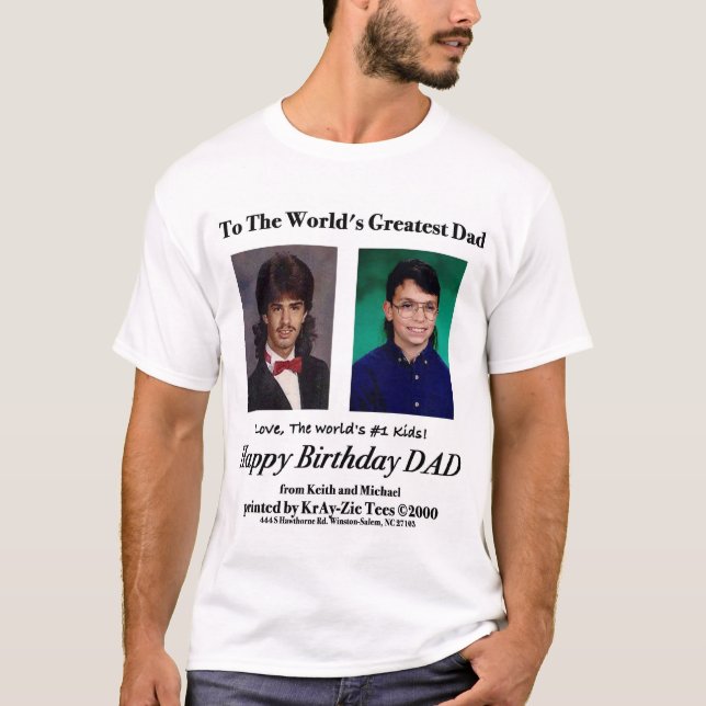 Le plus grand T-shirt du papa du monde, mulets (Devant)