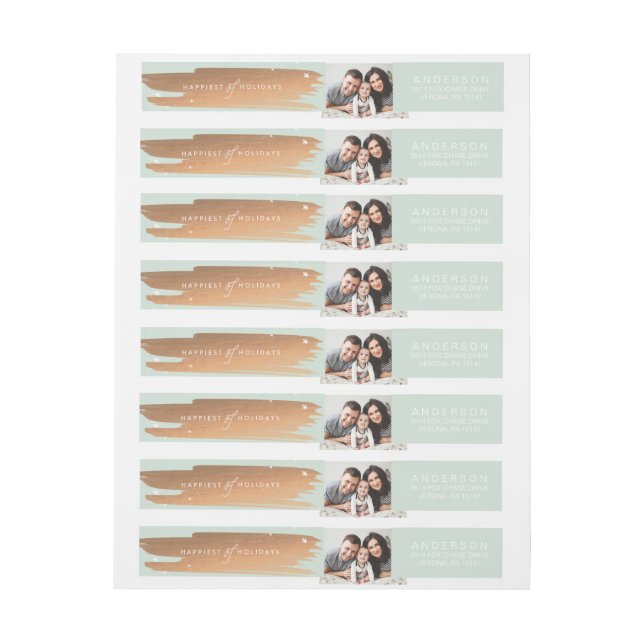 LE PLUS HEUREUX des étiquettes d'enveloppe (Feuille)