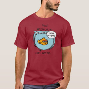 Le poisson n'est pas T-shirt foncé végétarien