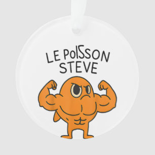 Le Poisson Steve Funny Cartoon de poisson musclé