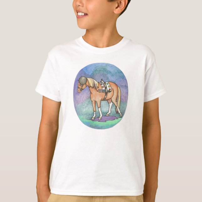 Le poney d'artiste badine le T-shirt (Devant)