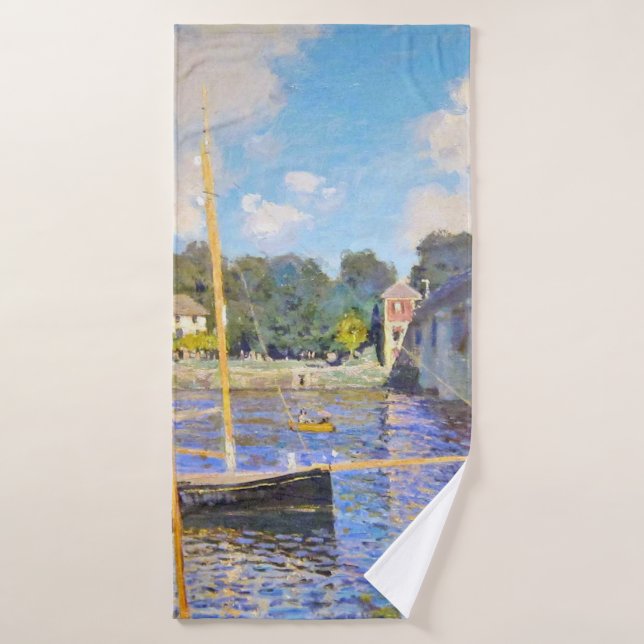 Le pont d'Argenteuil, Monet (Serviette de bain)
