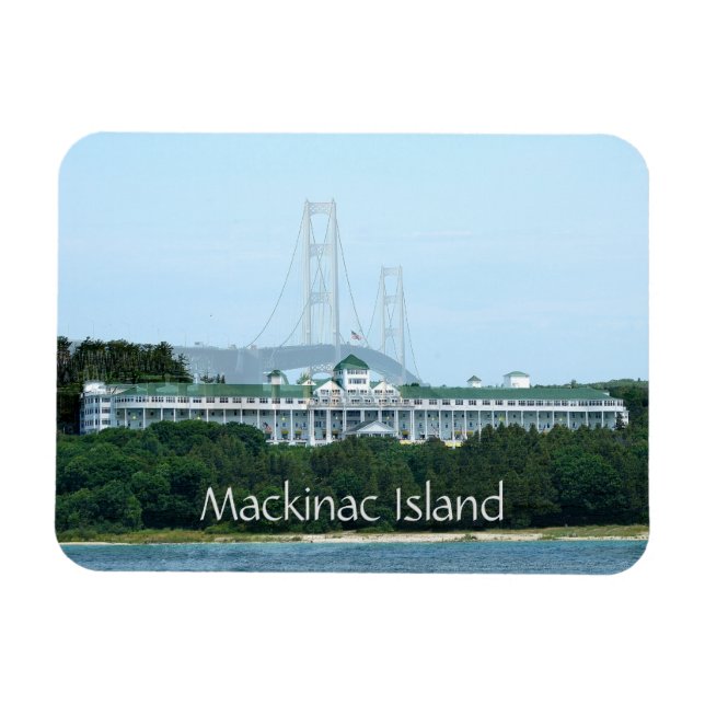 Le pont de l'île Mackinac Grand Hôtel Magnet (Horizontal)