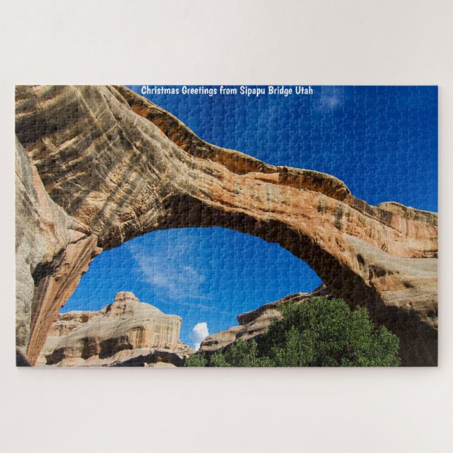 Le pont de Sipapu dans l'Utah. Jigsaw Puzzle (Horizontal)