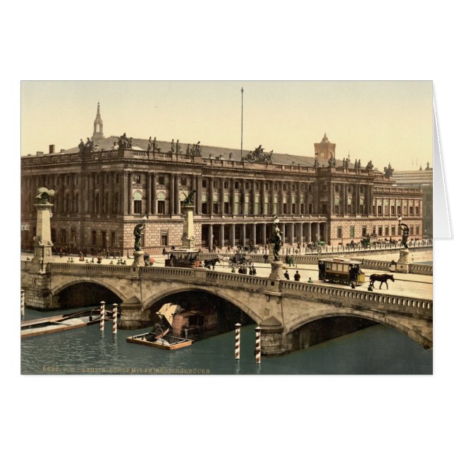 Le pont Fredericks et la Bourse, Berlin, Allemagne (Devant horizontal)