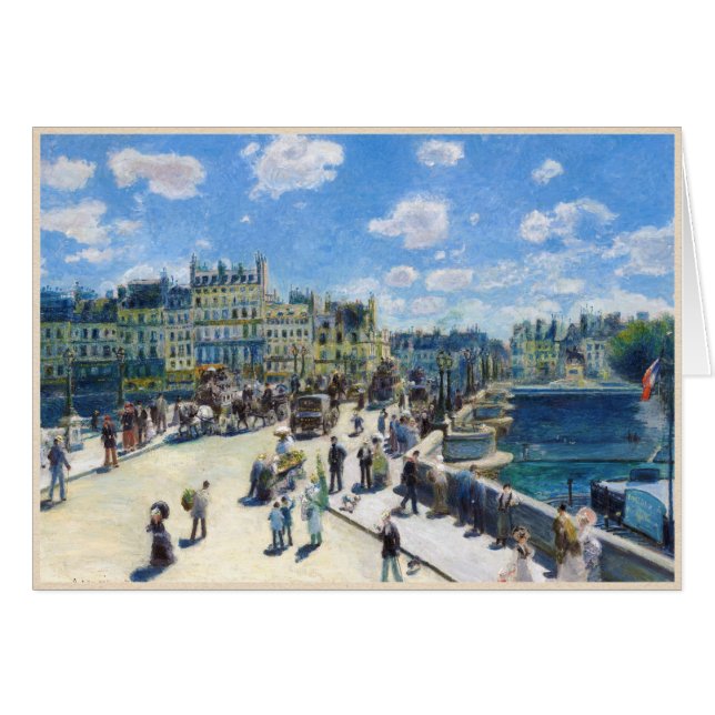 Le Pont-Neuf, peinture de Paris Pierre Auguste (Devant Horizontal)