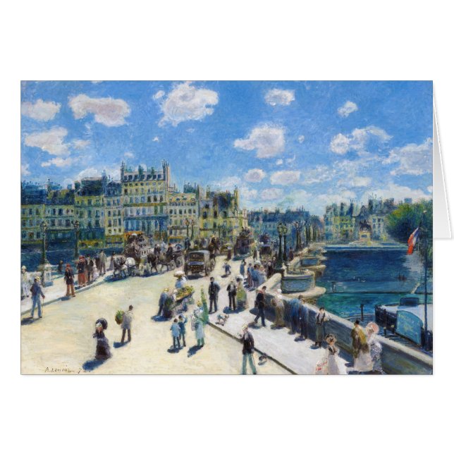 Le Pont-Neuf, peinture de Paris Pierre Auguste (Devant Horizontal)