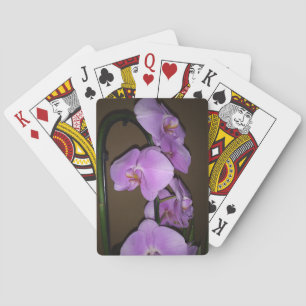 Le pont parfait des orchidées de cartes à jouer