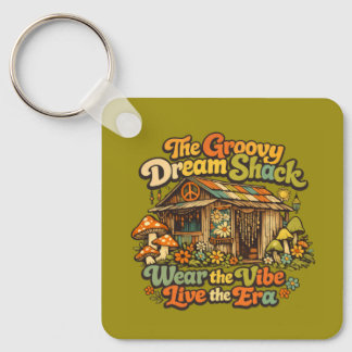 Le porte-clés carré Groovy Dream Shack