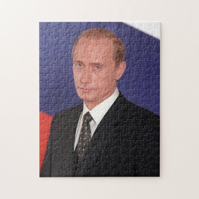 Le portrait du président Vladmir Poutine, puzzle (Vertical)