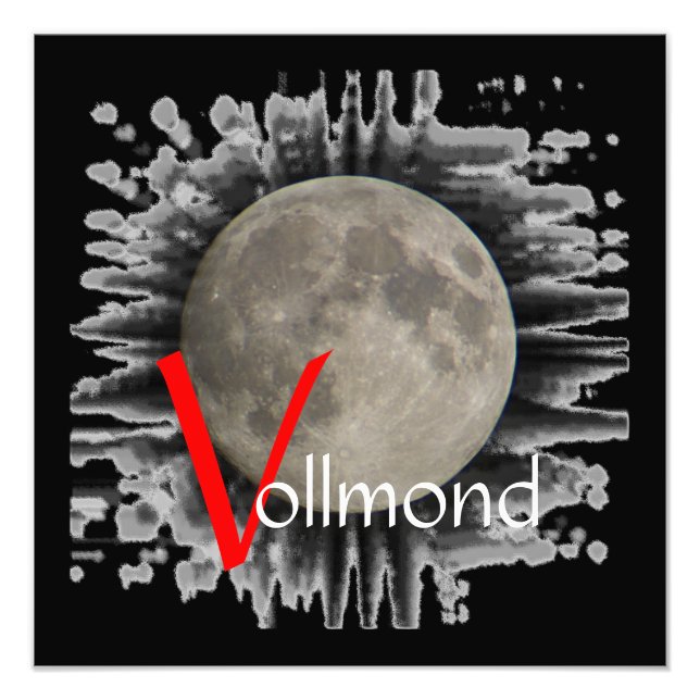 Le poster de la lune, la lune, la luna, the moon (Devant)