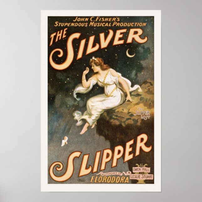 Le Poster vintage Argent Slipper Performing Arts (Devant)