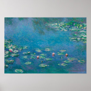 Le Poster vintage de Lillies d'Eau de Monet