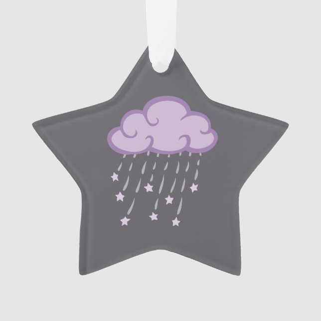 Le pourpre courbe le nuage de pluie avec des (devant)