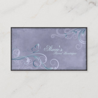 Le pourpre turquoise de carte de visite de