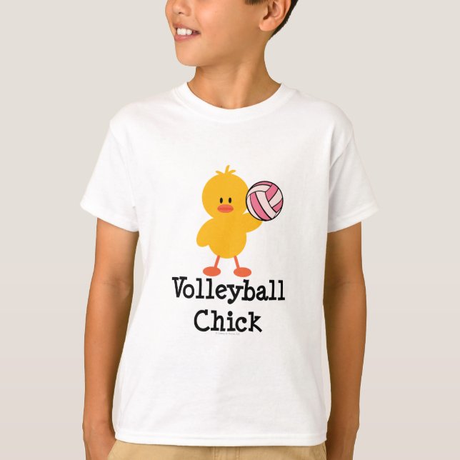 Le poussin de volleyball badine le T-shirt (Devant)