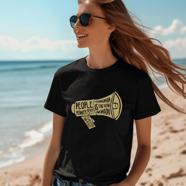 Le pouvoir des gens ne ment jamais T-shirt (Créateur téléchargé)