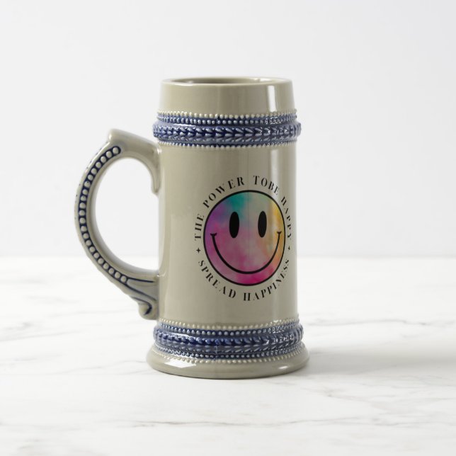 LE POUVOIR D'ÊTRE HEUREUX SMILE BEER MUG (Gauche)