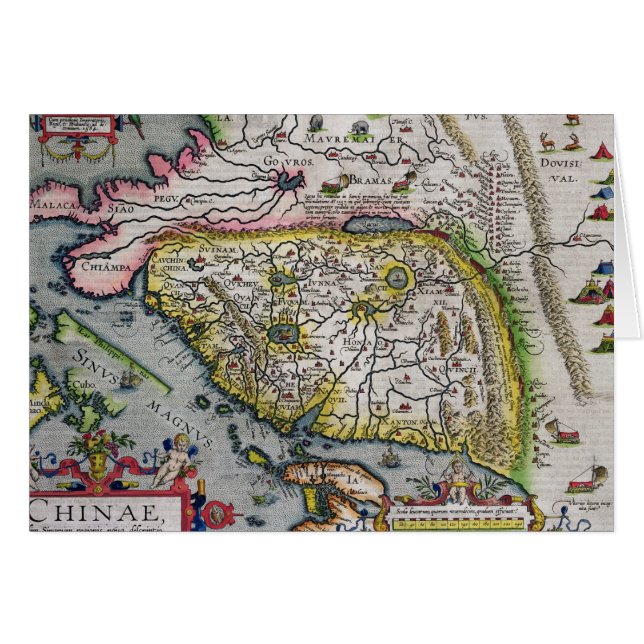 Le premier atlas occidental Chine | 1584 (Devant horizontal)