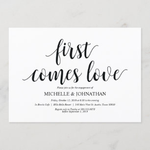 Le premier est l'amour, les invitations de la part