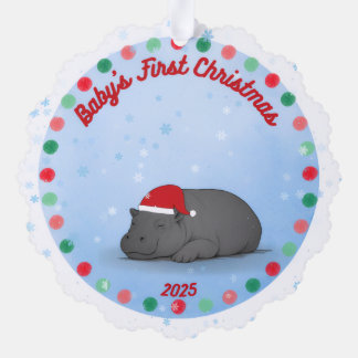 Le premier Noël de bébé - Ornement en papier - Hip