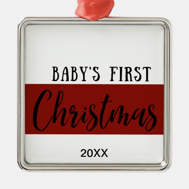 LE PREMIER ORNEMENT DE NOËL DE BÉBÉ (Devant)