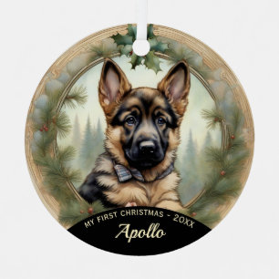 Le premier ornement de Noël de Shepherd Puppy alle
