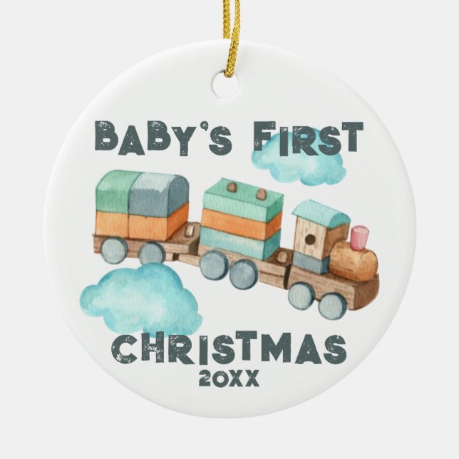 Le premier ornement de Noël du bébé Boho (Devant)