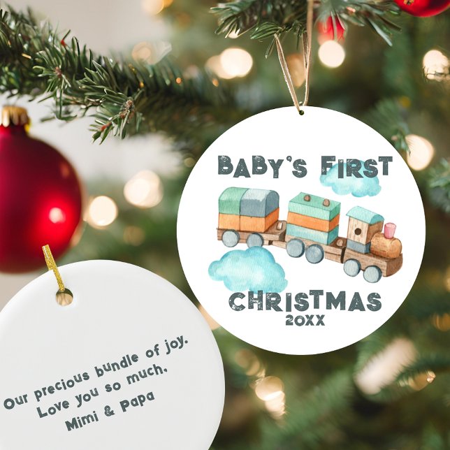 Le premier ornement de Noël du bébé Boho (Créateur téléchargé)