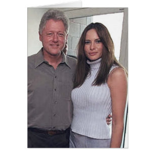 Le Président Bill Clinton et atout de Melania