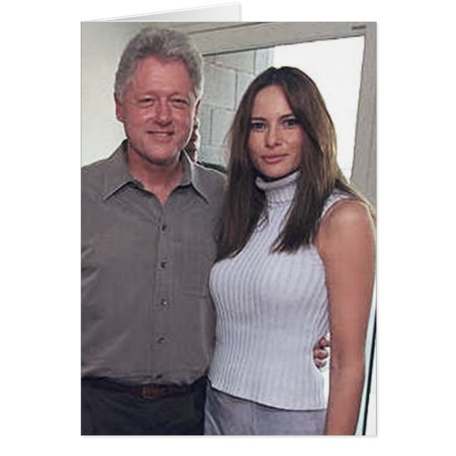 Le Président Bill Clinton et atout de Melania (Devant)
