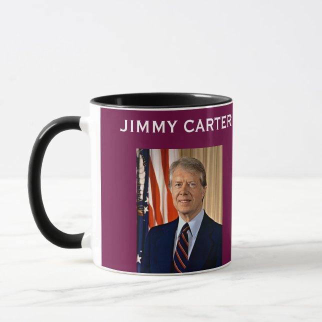 Le Président Carter Portrait et tasse de faits (Gauche)