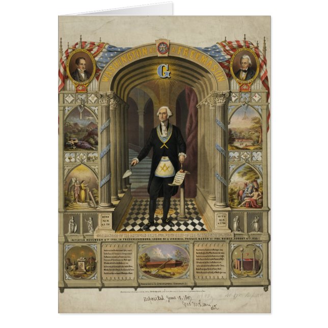 Le président George Washington comme franc-maçon (Devant)